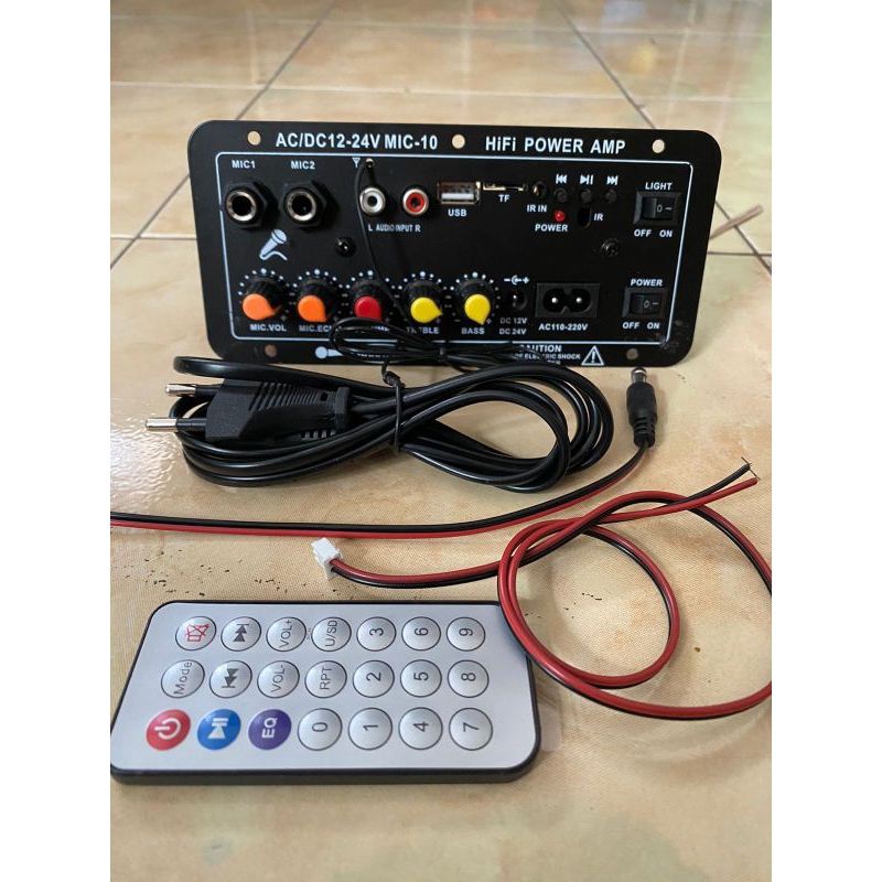 Kit Power Amplifier Bluetooth Karaoke