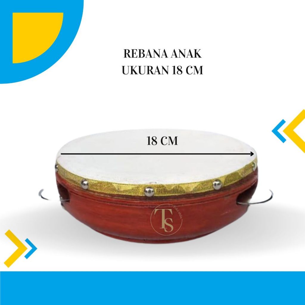 mainan alat musik  ukuran 18 cm  anak gendang alat musik  alat musik tradisional rebana mainan anak