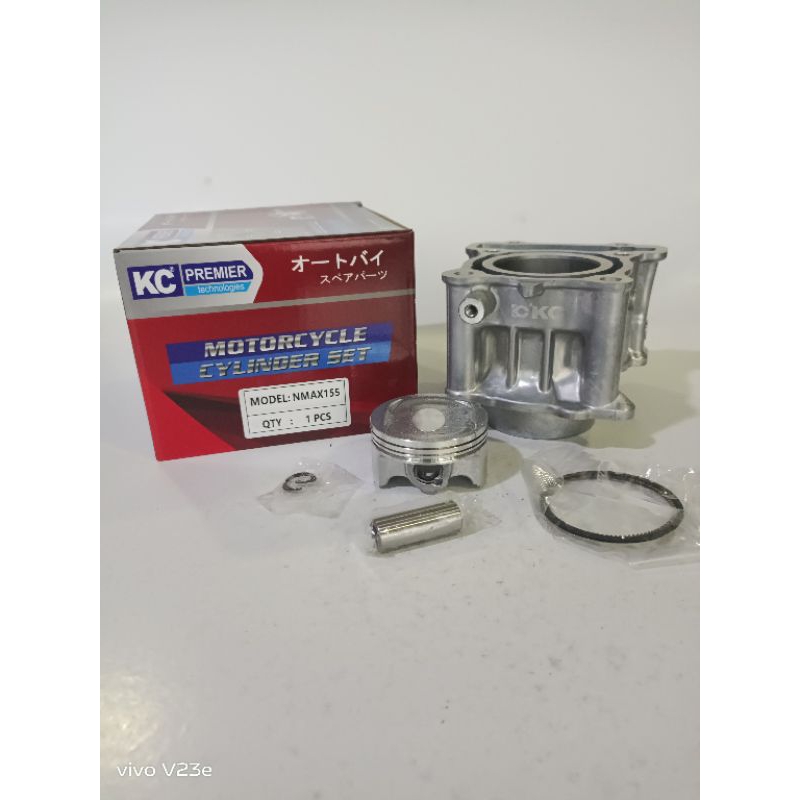 ( BERGARANSI) CYLINDER BLOCK ASSY SET BLOK SEHER BORING NMAX 155 AEROX 2DP ORI ORIGINAL KC PREMIER/ 