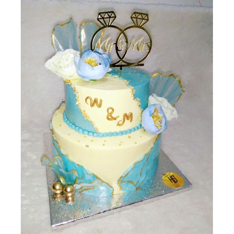 Wedding Cake 2 tingkat/Kue pengantin