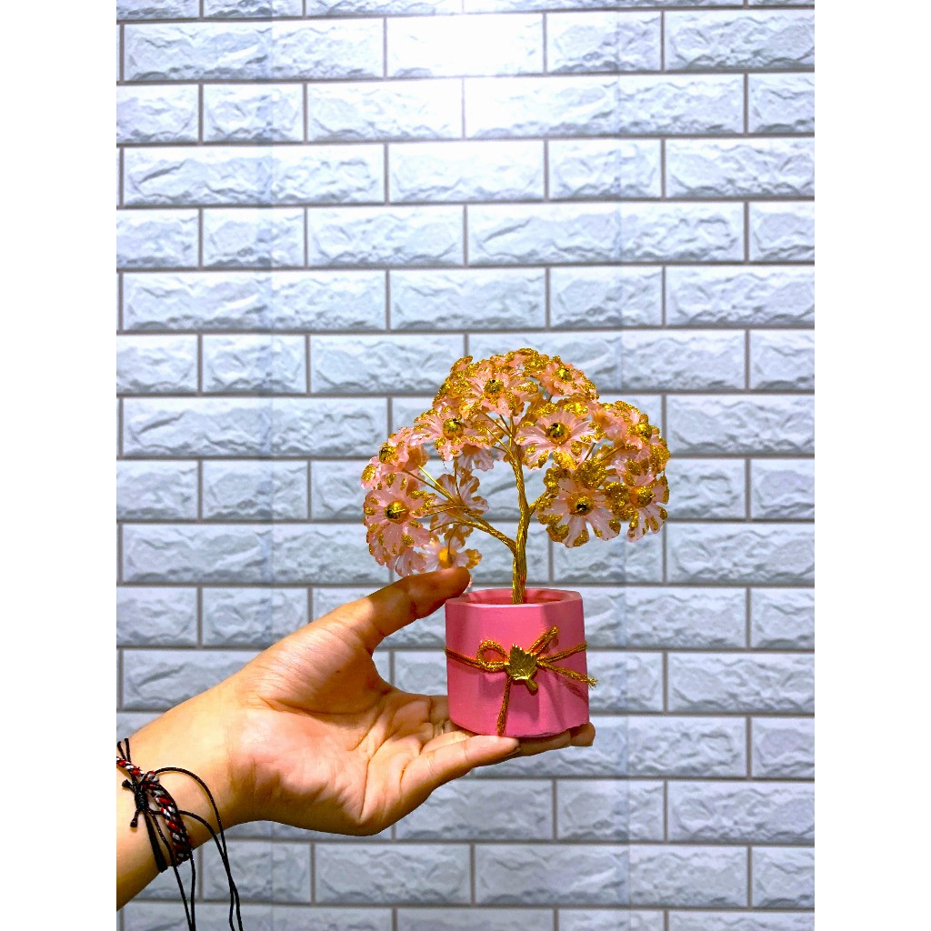 Pajangan Sparkling Tabebuya - Pajangan Bonsai Imitasi Dekorasi Cantik