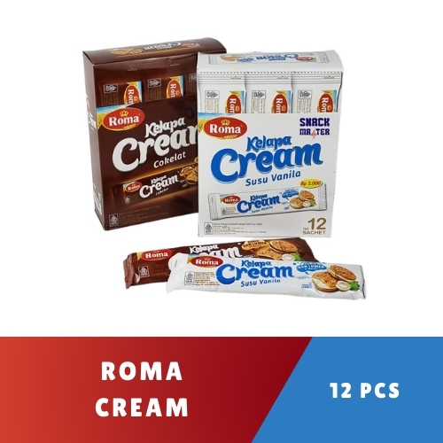 

Roma Kelapa Cream Coklat - Vanila / 3 pack