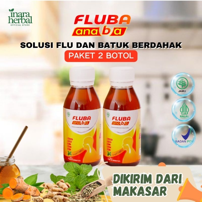 

PAKET 2 BOTOL MADU FLUBA ANABA - Madu herbal bantu atasi masalah flu dan batuk untuk anak bantu legakan tenggorokan original 100% distributor resmi langsung dikirim dari makassar