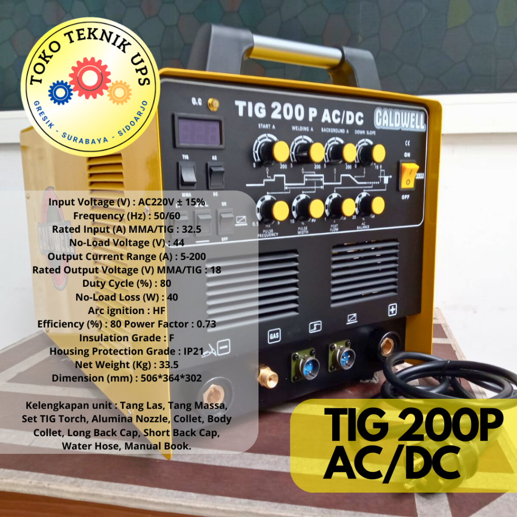 Beli di 0FFL1N3 Ada D1SC - CALDWELL MESIN LAS TIG ARGON AC/DC 200A / TIG 200P AC/DC MESIN LAS ALUMIN