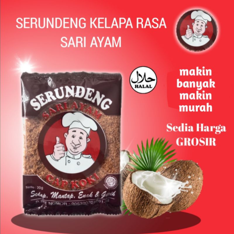 

GROSIR Serundeng Kelapa Cap koki Produk Asli Ciamis