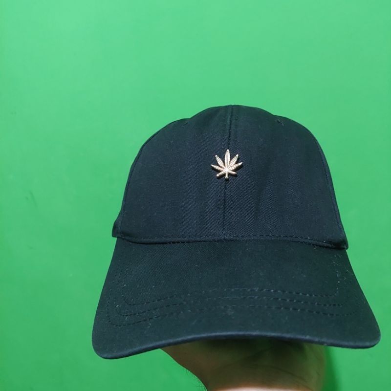 Topi snapback logo daun natural hater Second Original