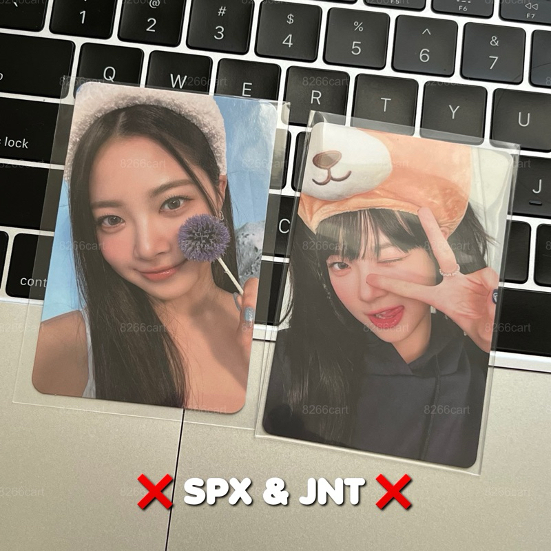 le sserafim — eunchae bear unforgiven & eunchae aquamarine album pc photocard