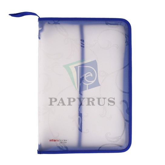 

MAP ZIPPER JARING / MAP ZIPPER JALA / MAP PLASTIK RESLETING / MAP TENTENG / MAP JINJING / ZIPPER FILE CASE FOLIO INTERX ZBX201F FLORA BIRU