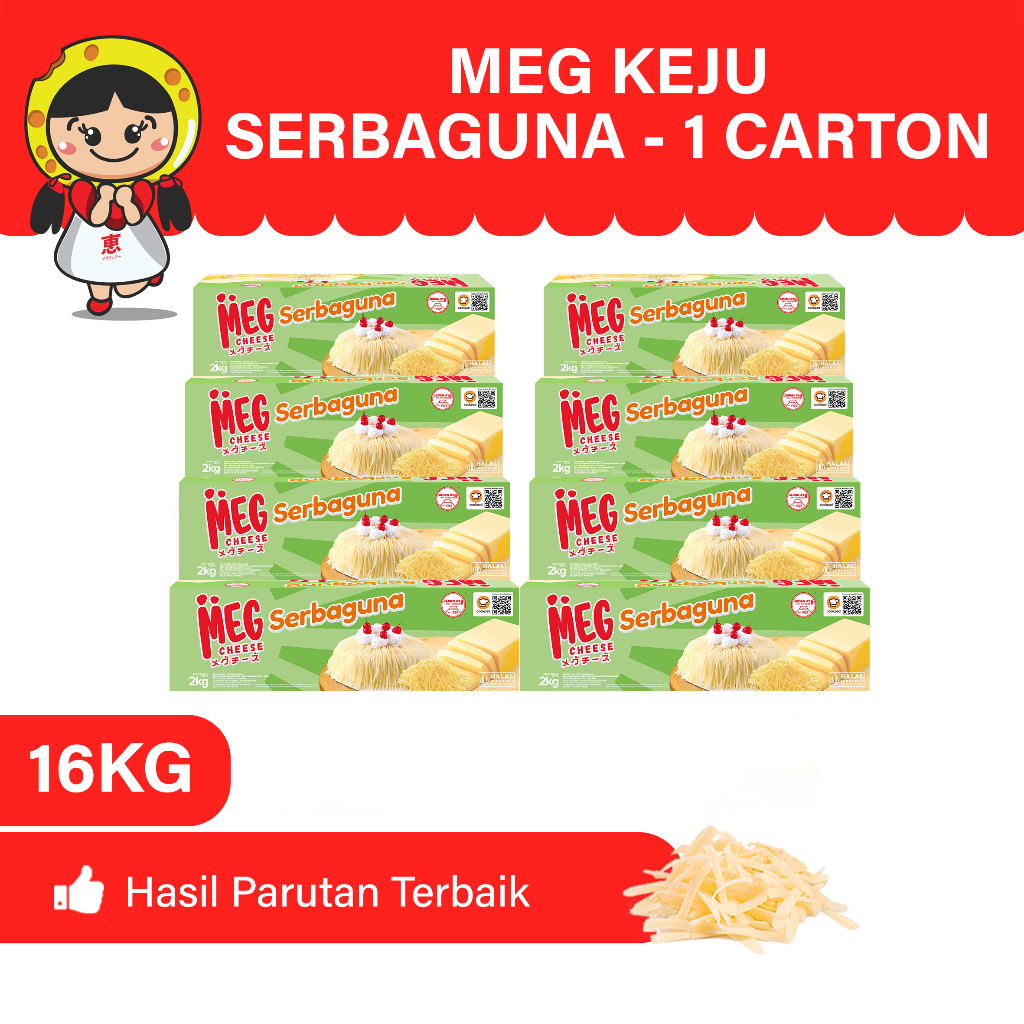 

MEG Keju Serbaguna 2 KG - 8pcs (1 Karton)