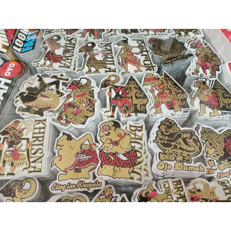 Stiker motor wayang isi 25