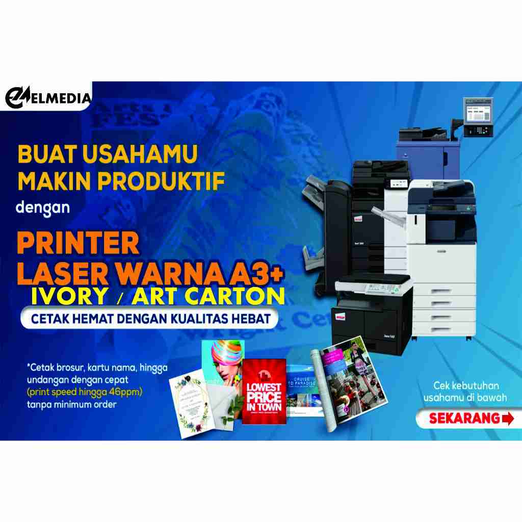

CETAK IVORY A3+ CETAK ARTCARTOON IVORY 230GSM / 260GSM - DIGITAL PRINTING FULL COLOR