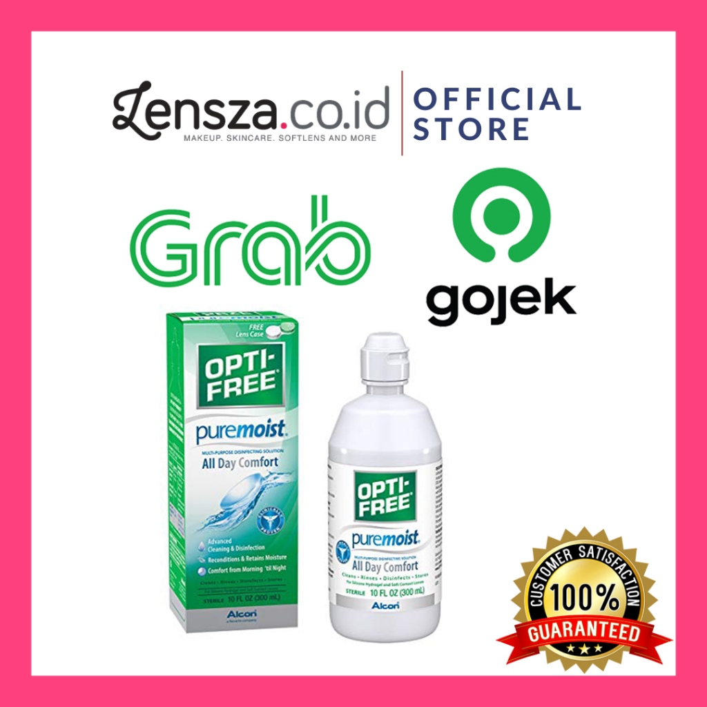 Lensza Optifree Pure Moist 300ml / Opti-Free Pure Moist / Cairan Softlens Opti Free by Alcon