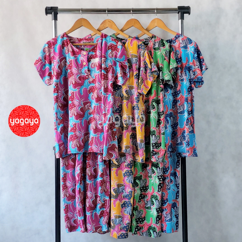 Setelan Celana Panjang Kencana Ungu CP K2 KUI - Baju Tidur Batik Wanita #1