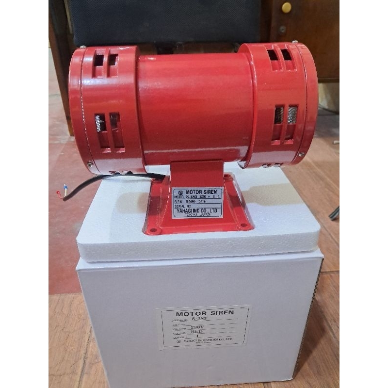 sirine yahagi s283 / motor siren yahagi s-283 (220v)