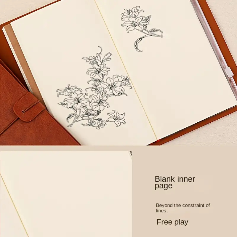 

Buku Catatan Kerja Harian Notebook Diary Cover Kulit Vintage A6 72 Lembar