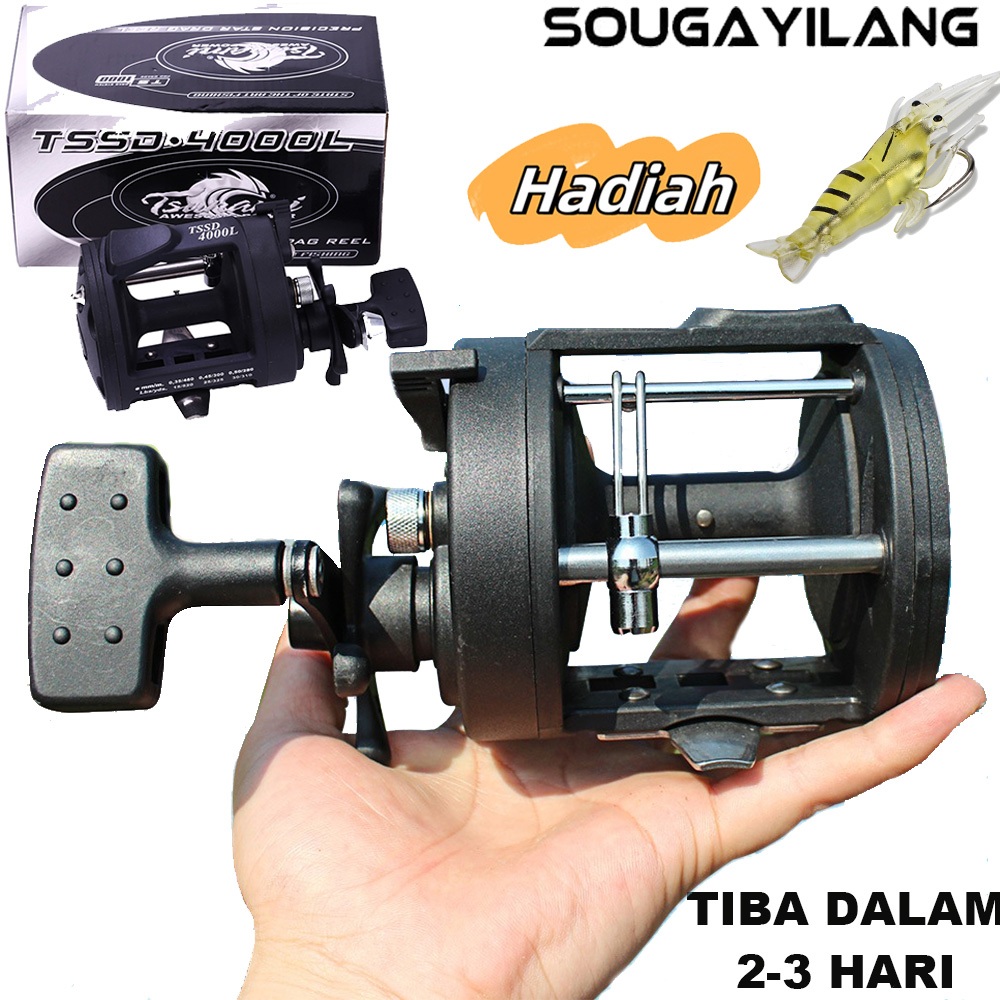 Sougayilang Pancing Reel 3000 4000 Trolling Reel 3.8:1 Memancing Ikan Laut 25kg