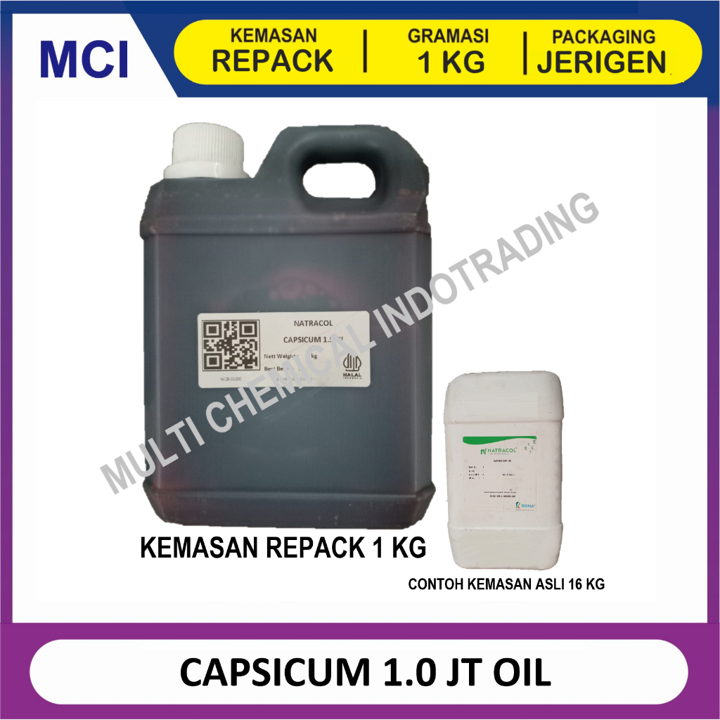 

Capsicum Oleresin - ekstrak cabai / cabe 1.0 jt SHU Oil Soluble - 1 KG
