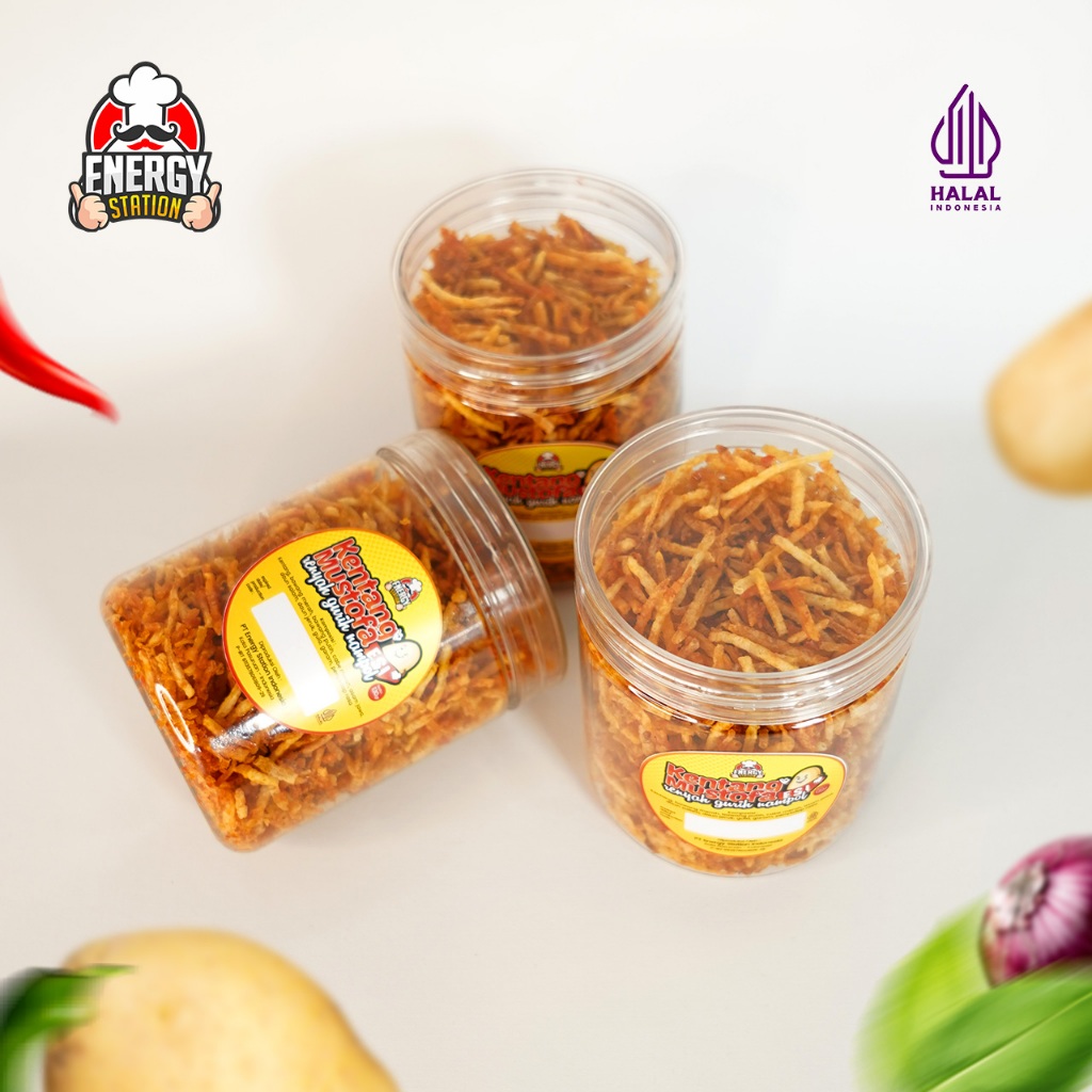 

Keripik Kentang Kering Mustofa Toples 130gr