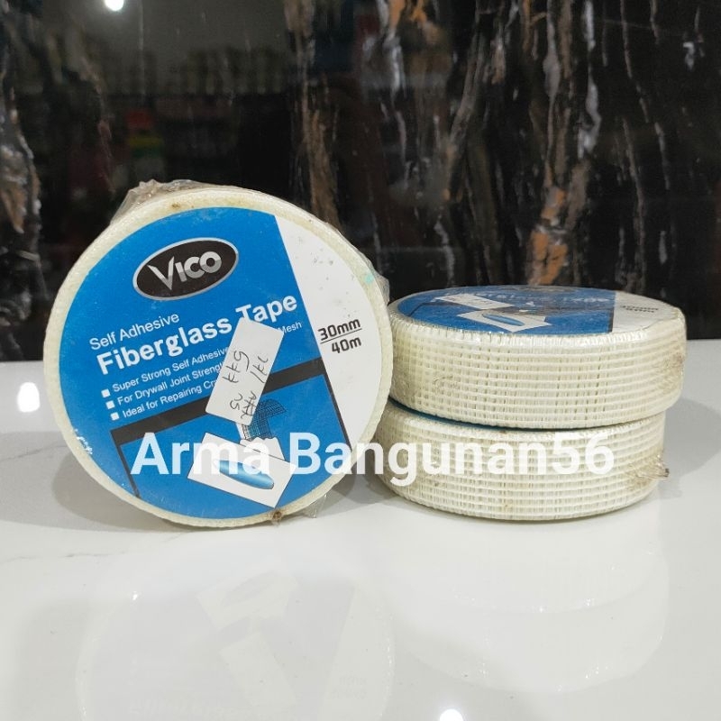 Isolasi Gypsum / Tape Fiberglass / Lakban Perban Plafon / Kassa GRC