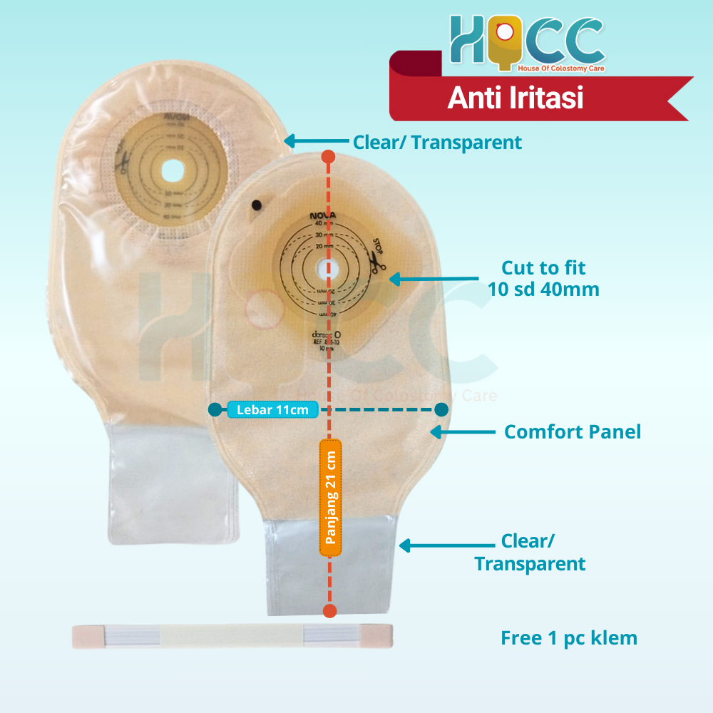 Colostomy Bag Infant Bayi / Kantong Kolostomi Bayi / Dansac Bayi Nova - Lembut di Kulit