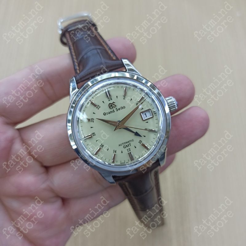 JAM TANGAN PRIA GRAND SEIKO SBGM221 GMT ADJUSTABLE AUTOMATIC CLONE