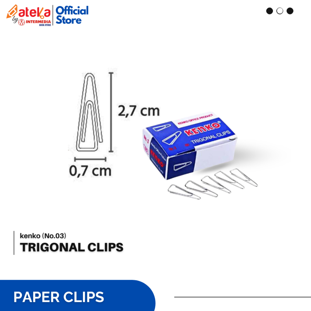 

Kenko No.3 Trigonal Paper Clip [1 Pack]