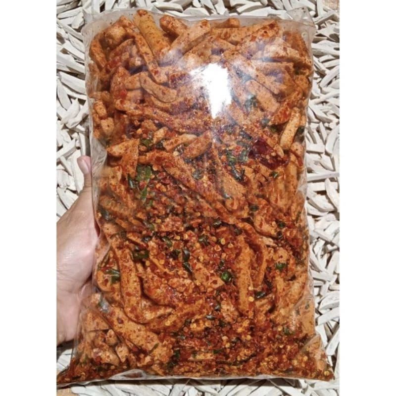 

Basreng Pedas Daun Jeruk Isi 1KG Basreng Stik Renyah Gurih