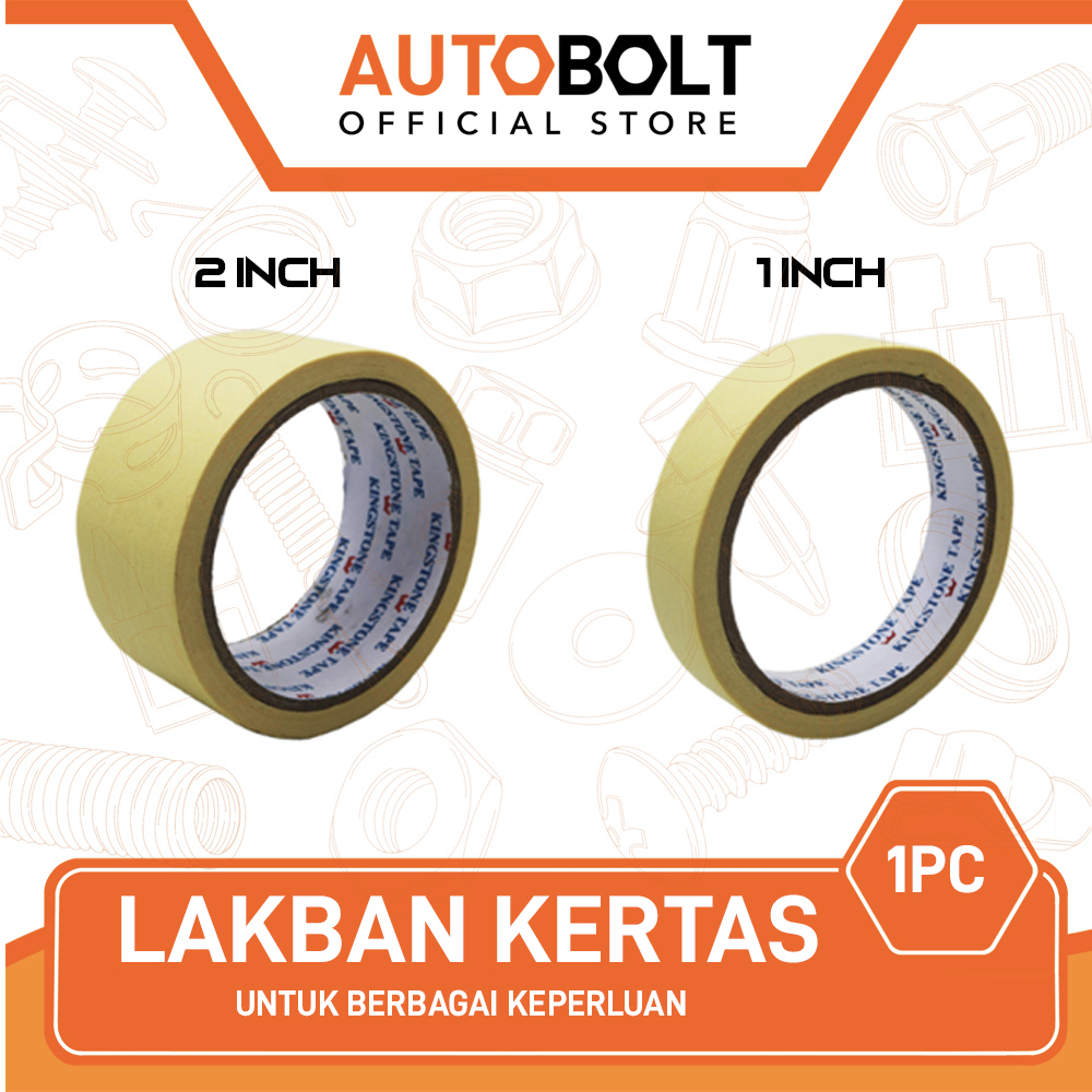 

Lakban Kertas Berbagai Keperluan 1 2 Inch In Masking Tape Taping Lem Solasi Isolasi