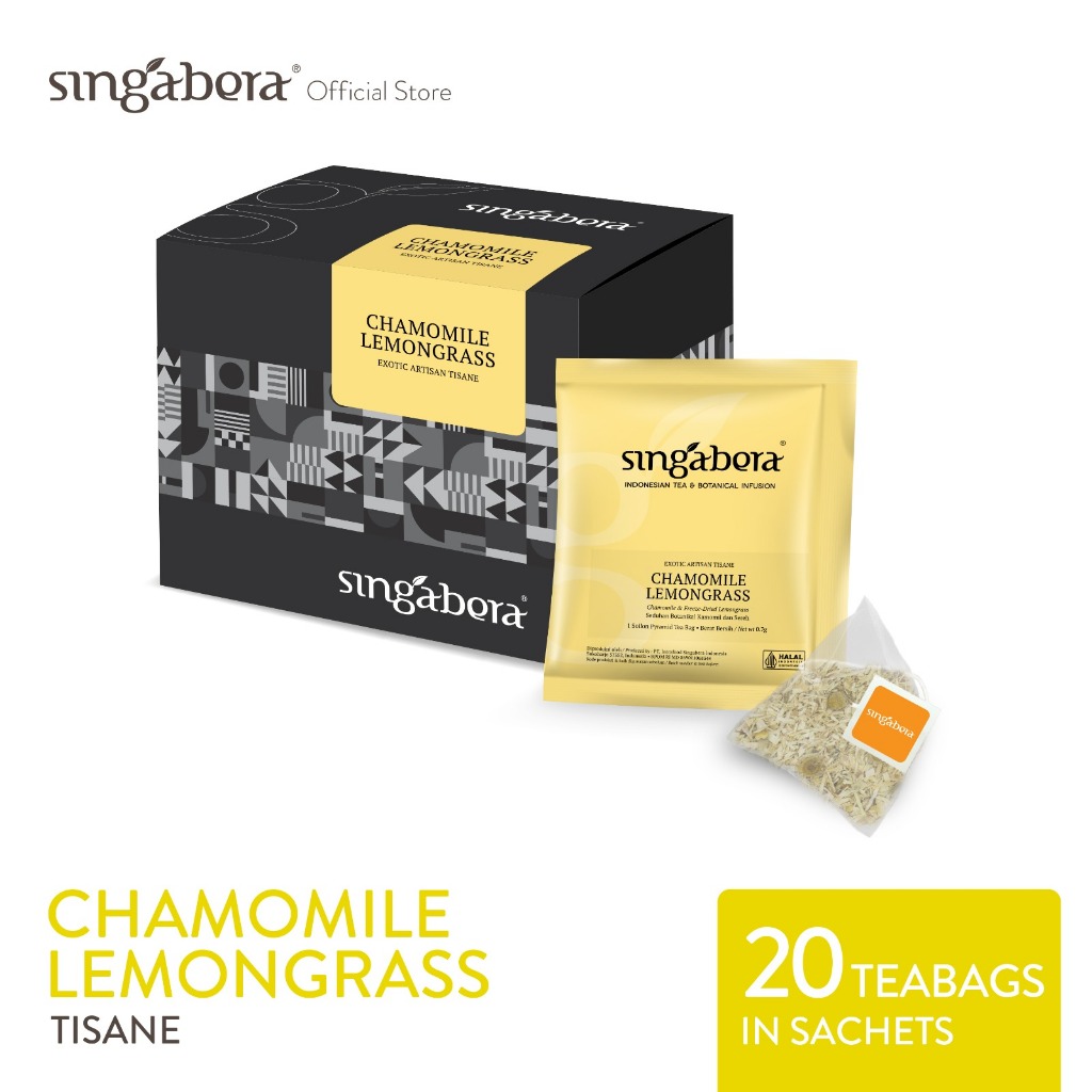 

Singabera Chamomile Lemongrass - Seduhan Herba - 4 box @ 20sachet