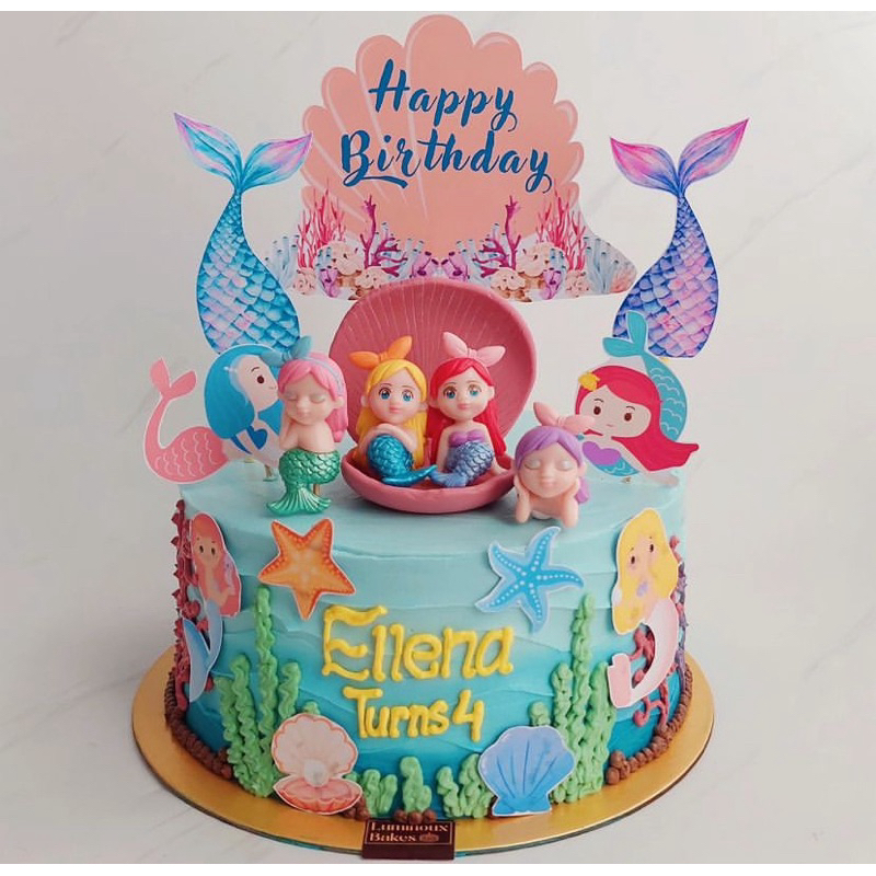 

MERMAID FONDANT MIX TOPPER CAKE