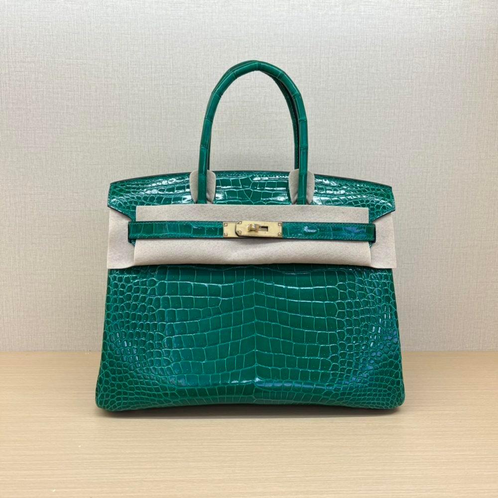 Nile crocodile Herme_ Birkin 25 upscale banquet dinner tote handmade shopper handbag