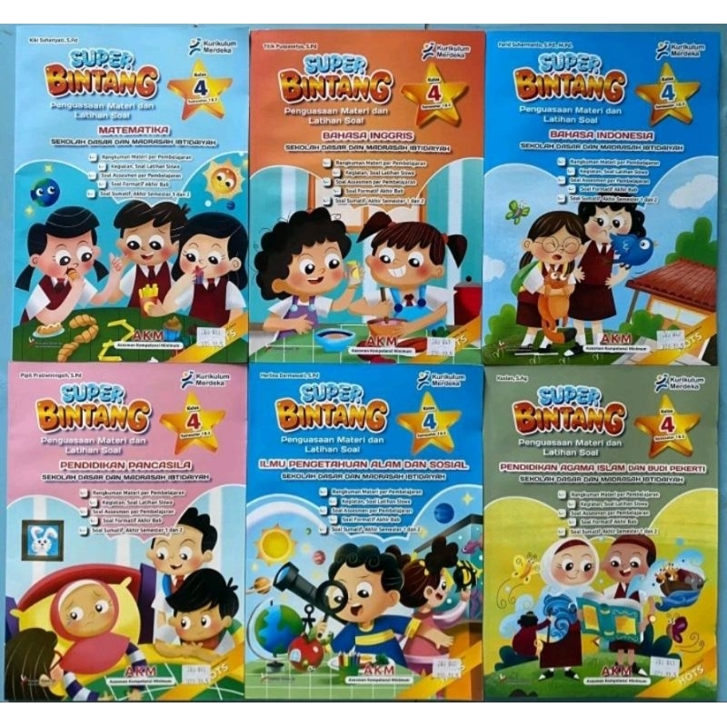 LKS/AKM Super Bintang Kurikulum Merdeka SD Kelas 2 Semester 1&2