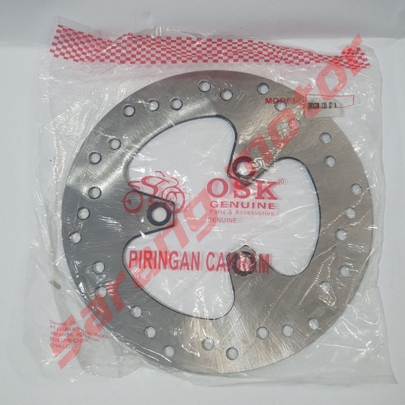 OSK BELAKANG SHOGUN PIRINGAN CAKRAM 125 SP RR AXELO NEW NR OLD BRAKE DISC REM MOTOR Merk OSK