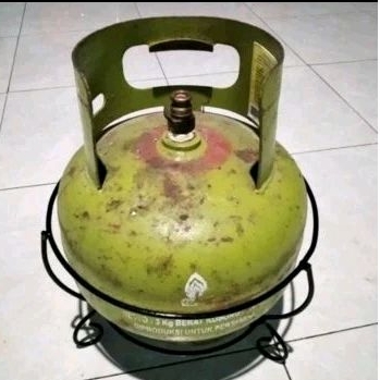 tatakan tabung gas LPG 3kg / rak tabung gas LPG