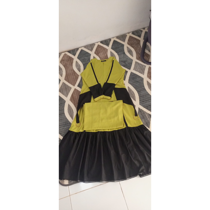 preloved gamis set khimar albony