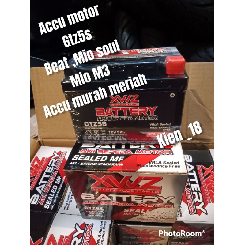 accu ,(aki)motor murah full kering,, motor beat, Mio Fino