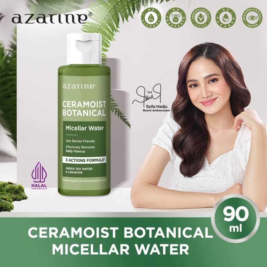 `ღ´ PHINKL `ღ´  Azarine Ceramoist Botanical Micellar Water skincare pembersih wajah dari bedak found