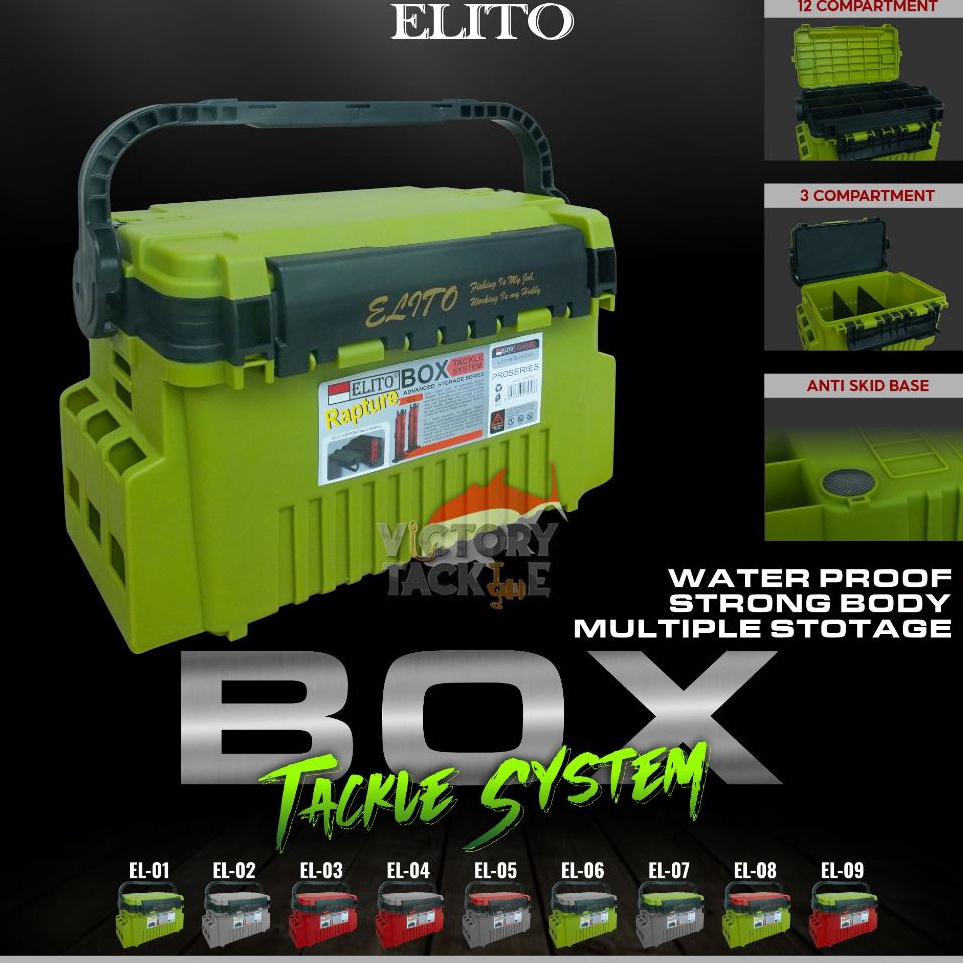 KODE F94A ELITO TACKLE BOX 6L BOX PANCING ELITO