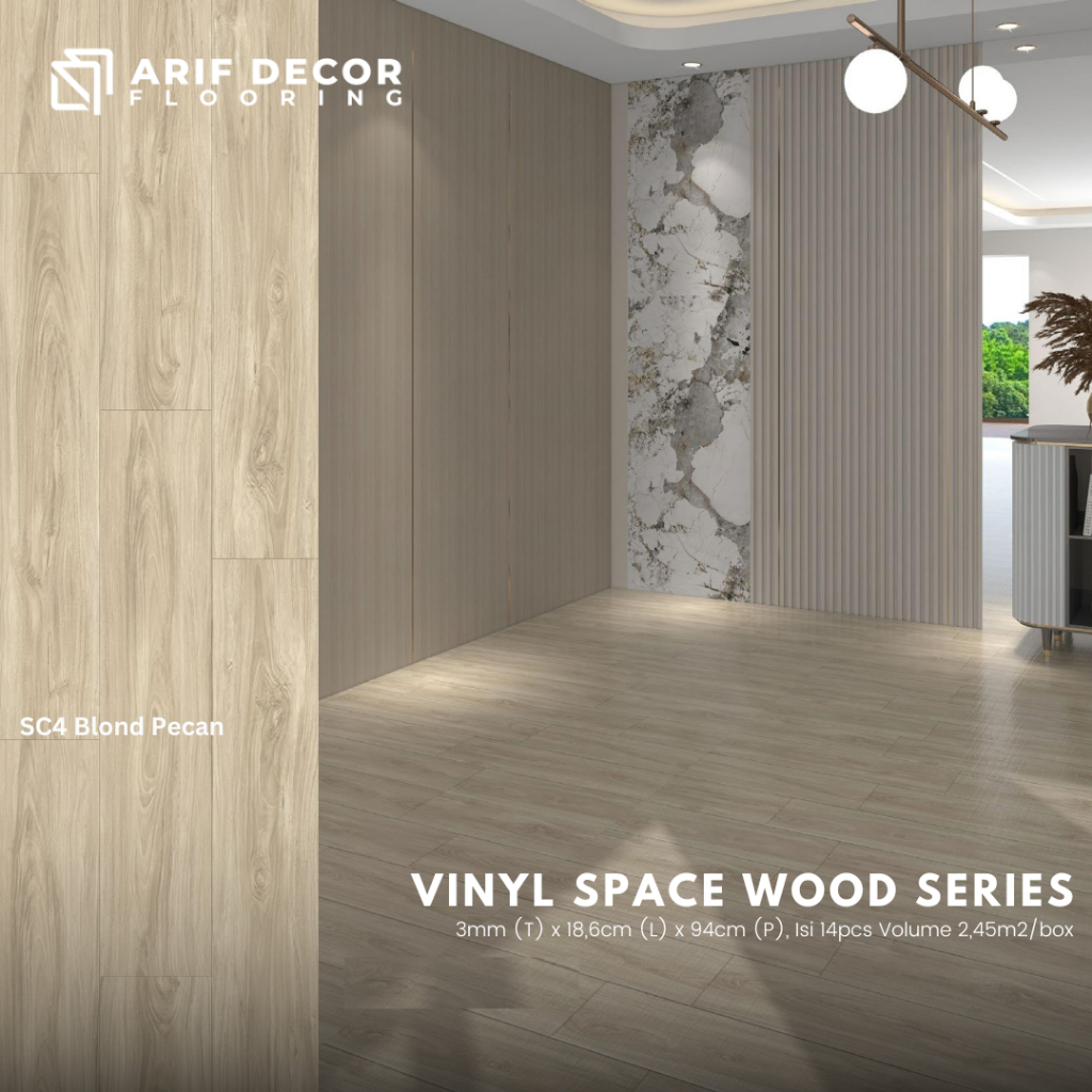 Vinyl marvel space wood series tebal 3mm - vinyl flooring korea