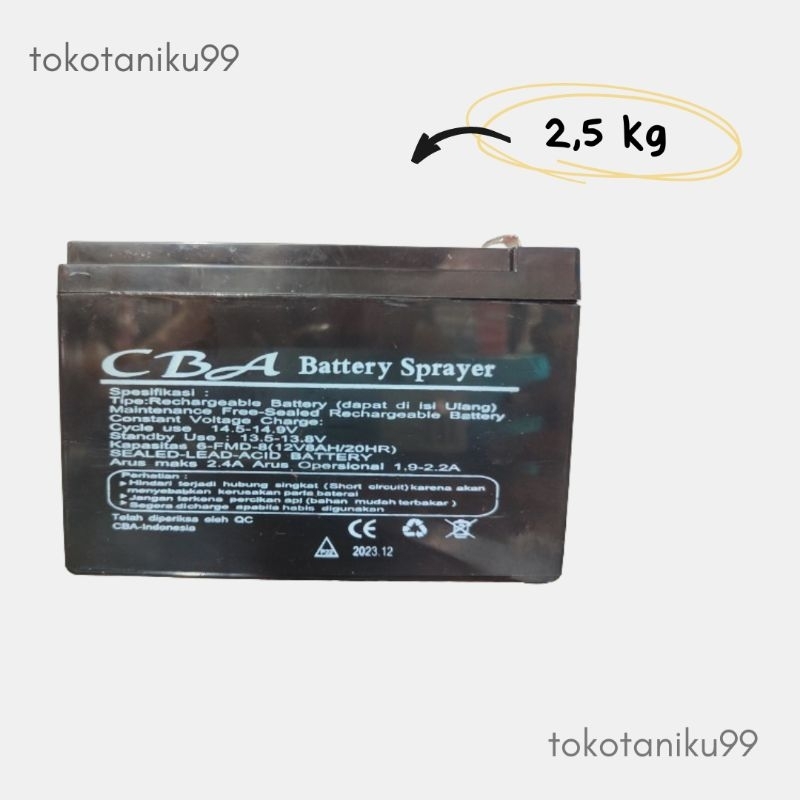 Aki Sprayer Elektrik Tangki CBA 12V-8AH Original