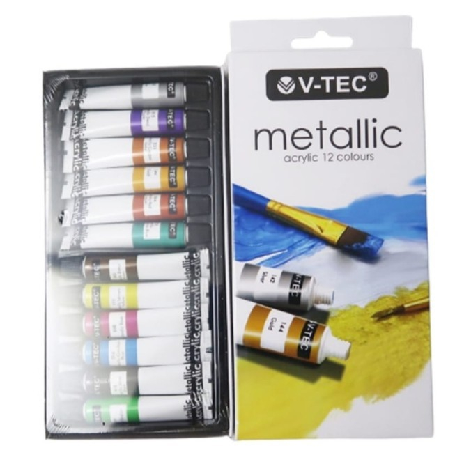 

TBMO METALIC ACRYLIC COLOUR 12 WARNA 60 ML MA-612 V-TEC