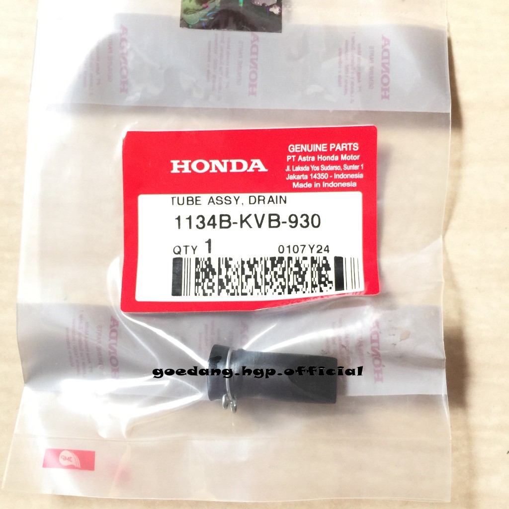 Tube Assy Drain VARIO 110 CW ORIGINAL AHM 1134BKVB930