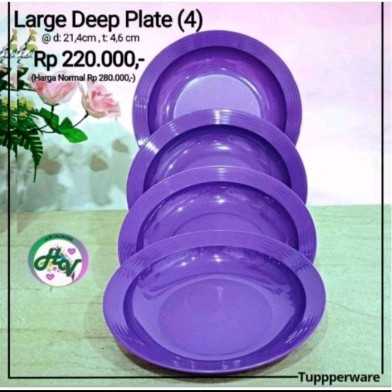 large deep plate ungu
