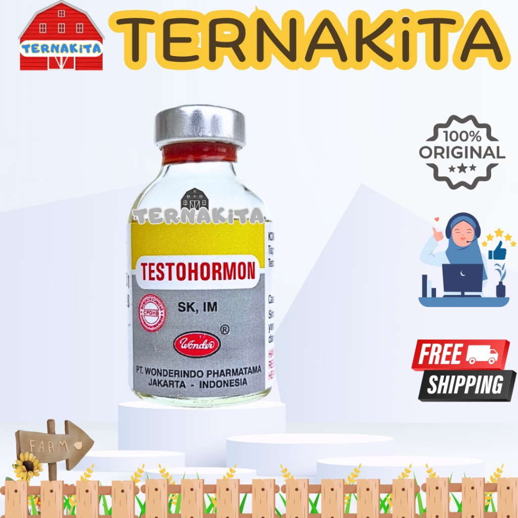 TESTOHORMON 20 ml - Hormon Tingkatkan Reproduksi Hewan Jantan Betina Wonder