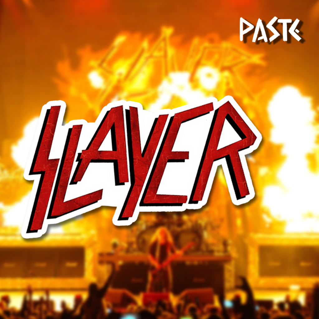 

PASTE - Sticker Band Slayer Bahan Vinyl Water Proof Doff Anti Air 10,5 x 5,5 cm