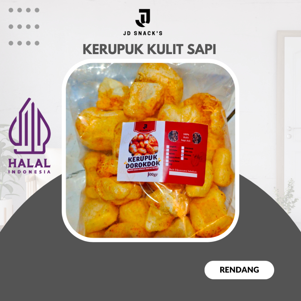 

KERUPUK KULIT DOROKDOK RAMBAK SAPI HALAL RASA RENDANG