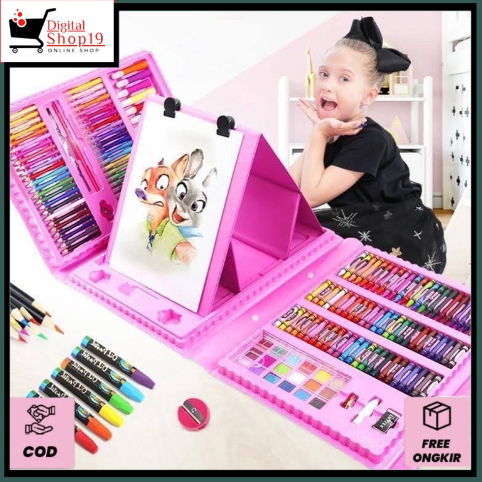 

KODE D13B DSID COD Colouring Set 15 Pcs Pensil Warna Crayon Set Stationary