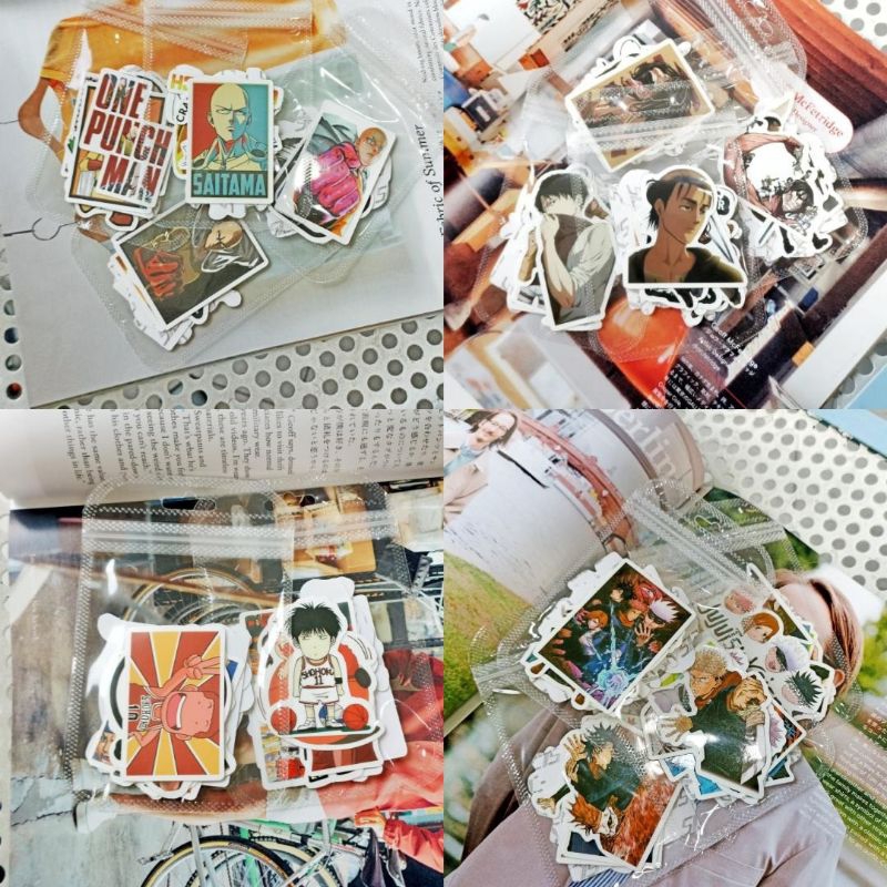 

Sticker Pack Anime Slam Dunk Attack On Titan Jujutsu Kaisen One Punch Man