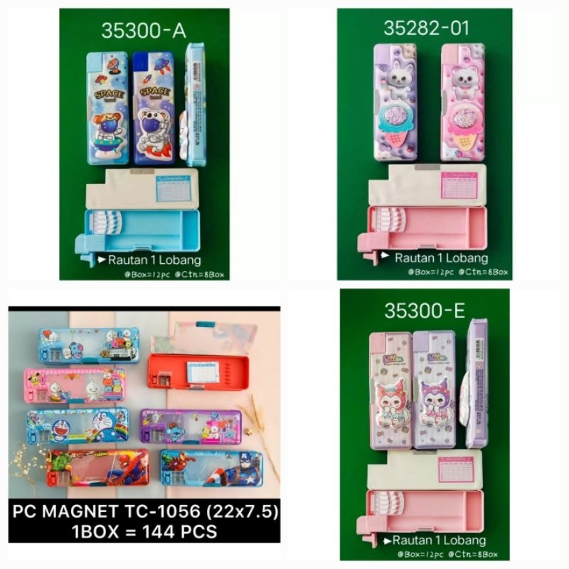

KOTAK TEMPAT PENSIL MAGNET DUA SISI MAINAN BOLA WARNA WARNI GAMBAR TIMBUL KARAKTER KARTUN / KARAKTER ASTRONOT MERMAID UNICORN DZ-8066/