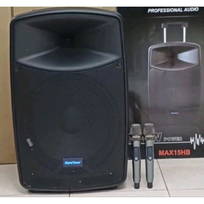 Speaker Spiker Portable Meeting  Wireless BARETONE MAX15HB MAX 15HB MAX 15 HB 15 Inch ORIGINAL